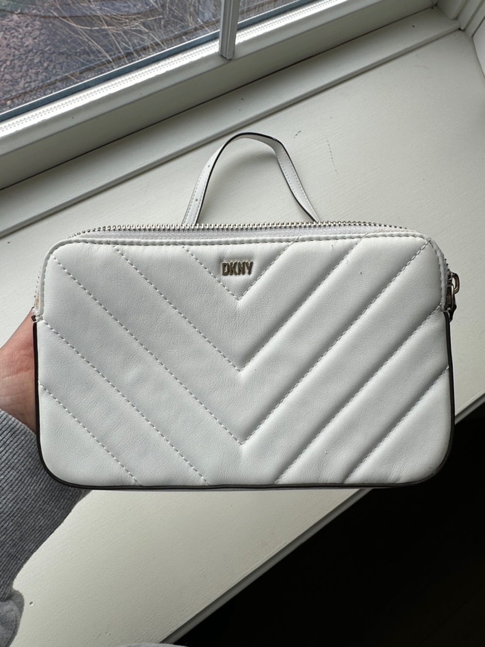 DKNY White Crossbody Purse